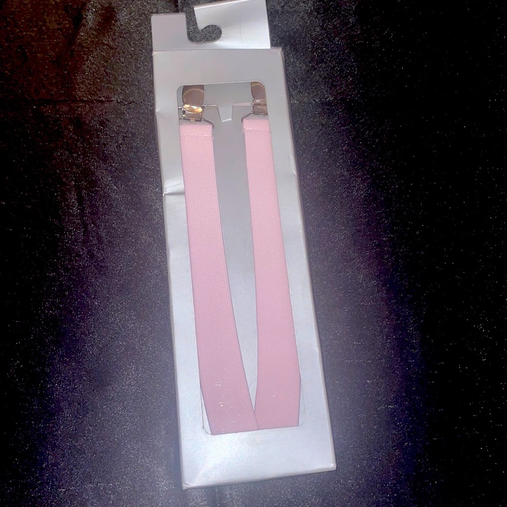 Light pink suspenders brand new